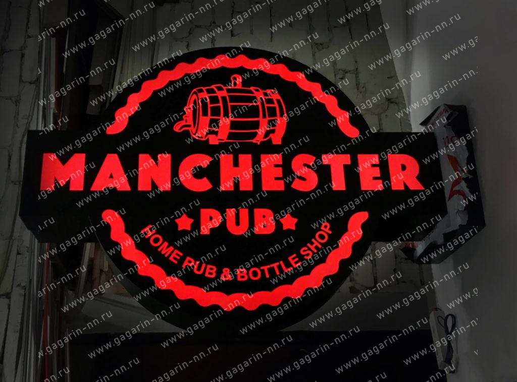 Изготовление и монтаж панель-кронштейна "Manchester Pub"